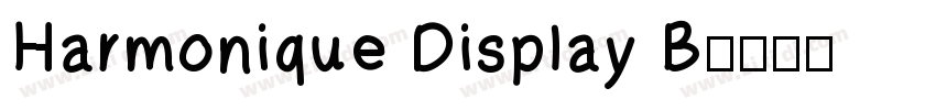 Harmonique Display B字体转换